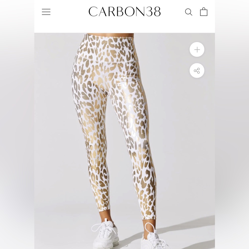 Metallic Leopard High Rise 7/8 Legging - Picture 4 of 8